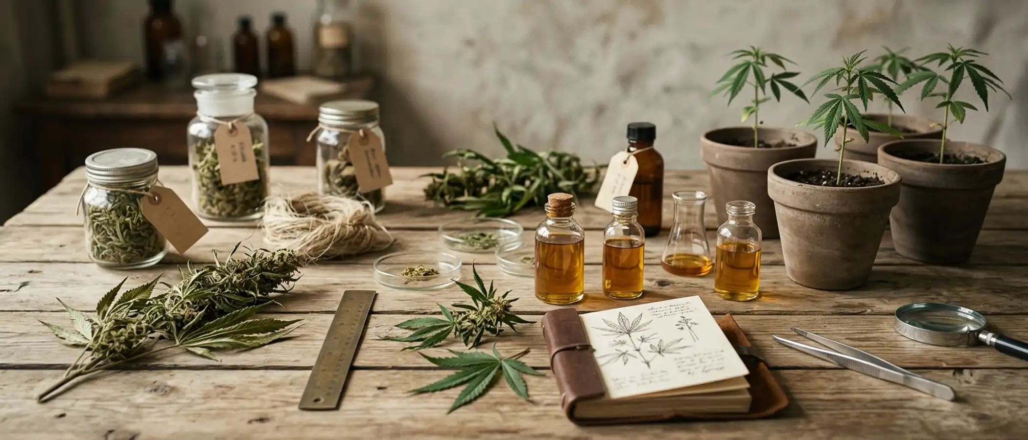 Cannabis, Hanf und Marihuana (Begriffe) — redaktionelles Titelbild von CBDWissen