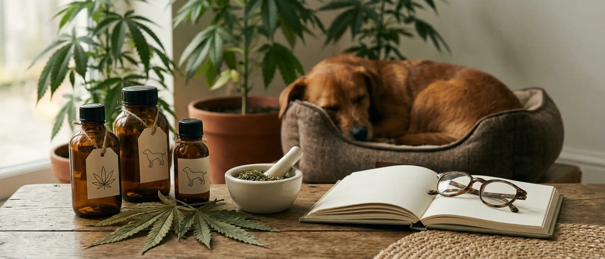 CBD bei Tieren (Forschungsstand) — redaktionelles Titelbild von CBDWissen