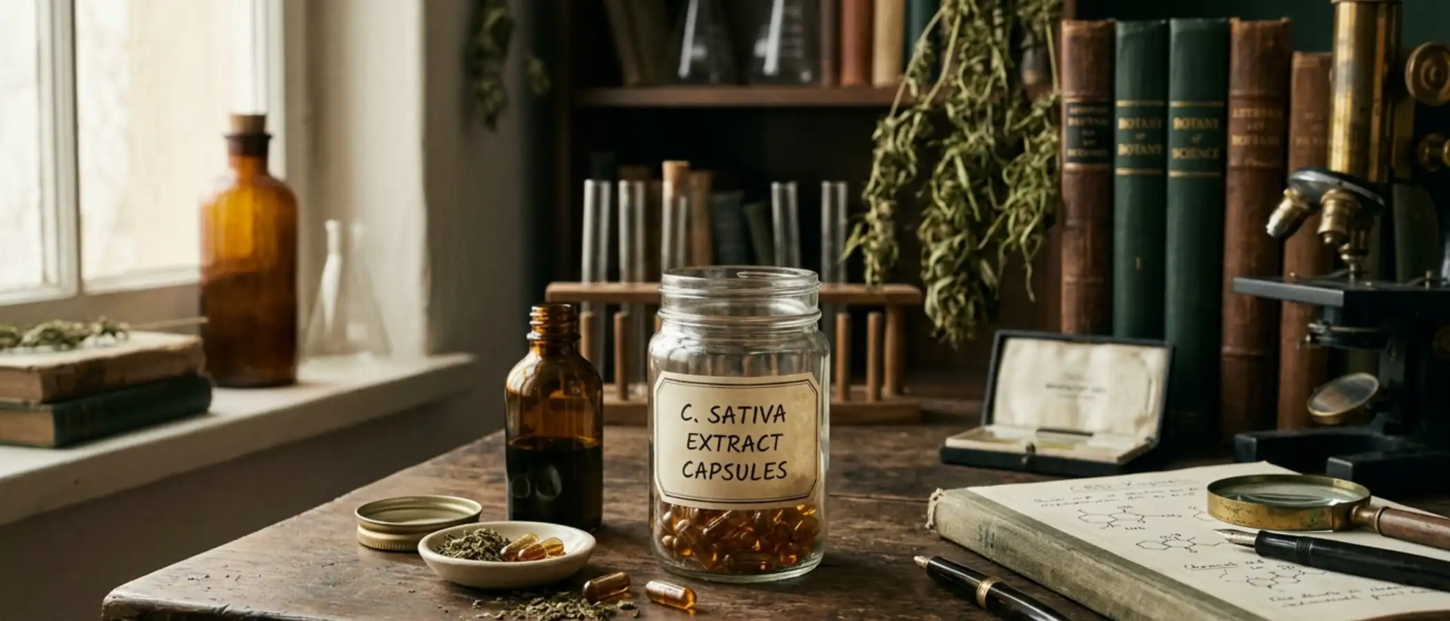 CBD-Kapseln — redaktionelles Titelbild von CBDWissen