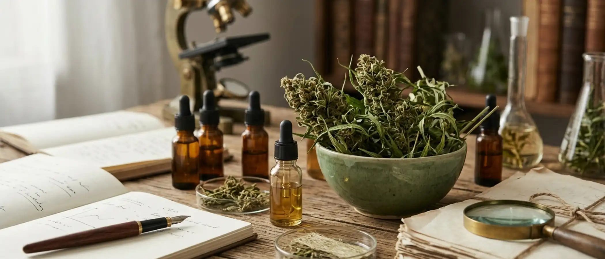 CBD und Sucht (Forschungsstand) — redaktionelles Titelbild von CBDWissen