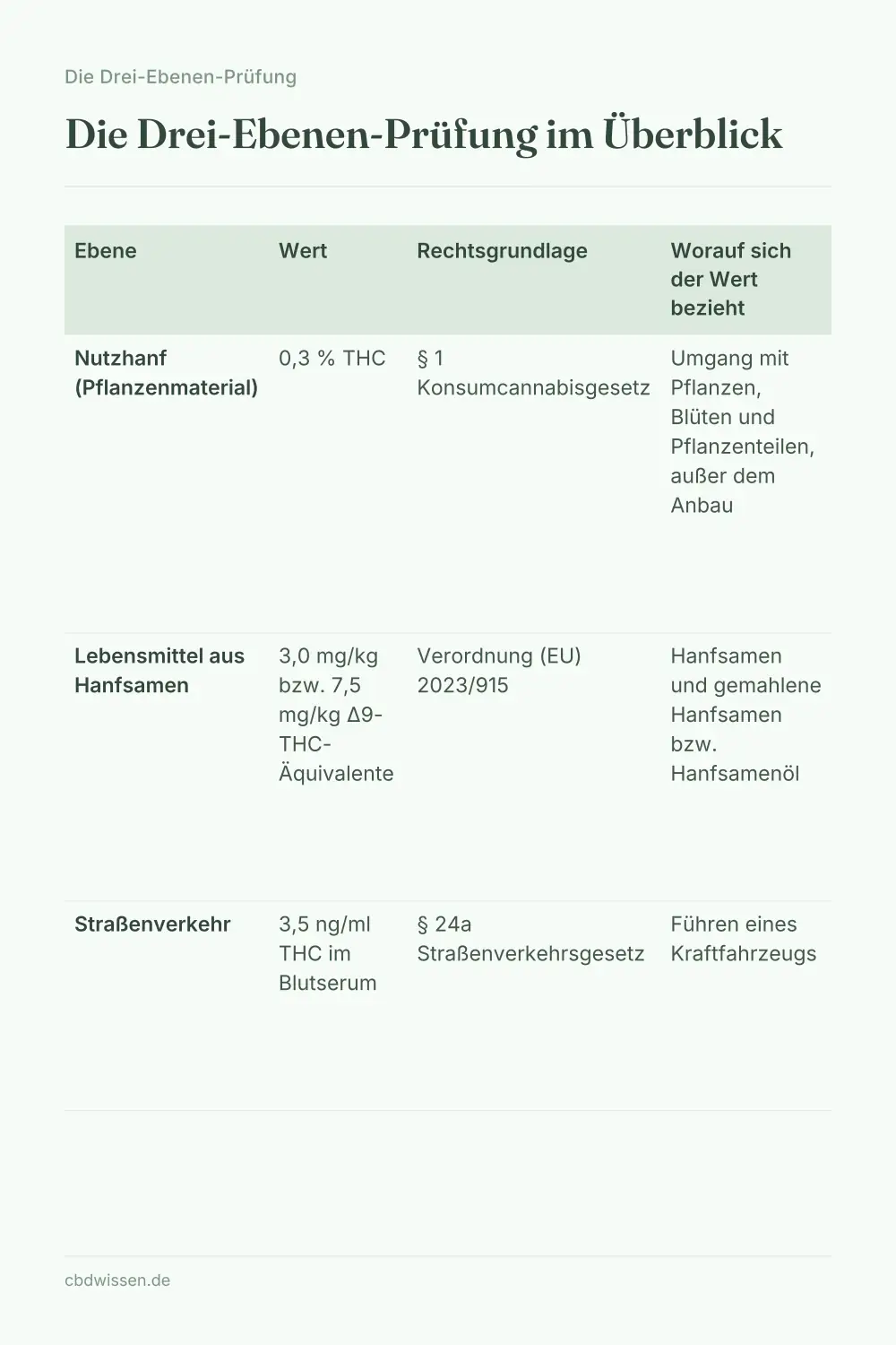 Infografik: Die Drei-Ebenen-Prüfung im Überblick — Die Drei-Ebenen-Prüfung